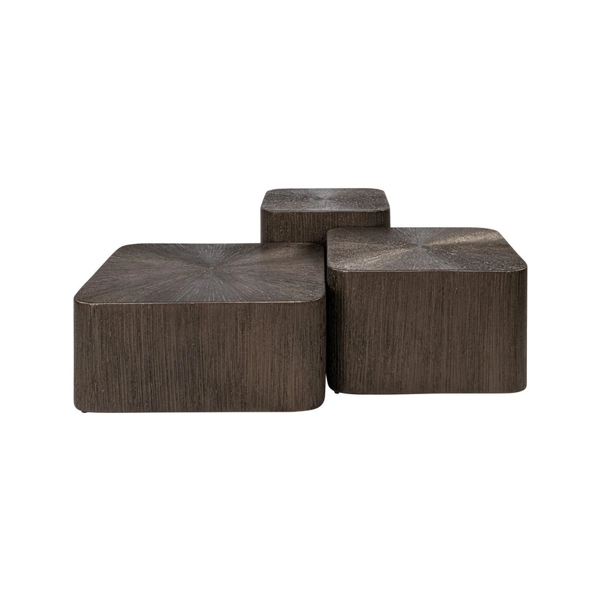 Couchtisch Cubes im 3er-Set in brunzae, 65x65x29 cm von Richmond Interiors – Bild 3