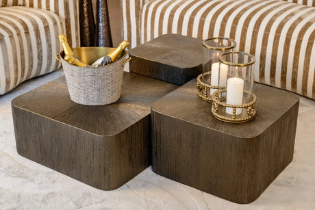 Couchtisch Cubes im 3er-Set in brunzae, 65x65x29 cm von Richmond Interiors – Bild 7
