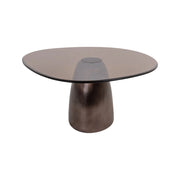 Couchtisch Hayden aus Aluminium und Glas in bronze, 90x86x42 cm von Richmond Interiors – Bild 1