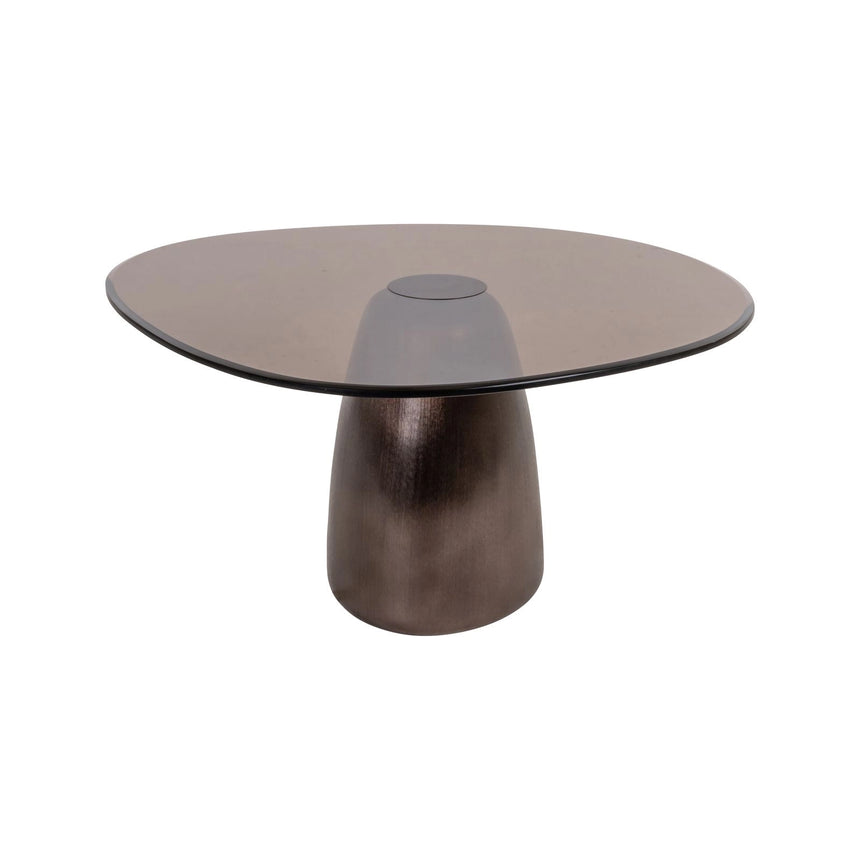 Couchtisch Hayden aus Aluminium und Glas in bronze, 90x86x42 cm von Richmond Interiors – Bild 1