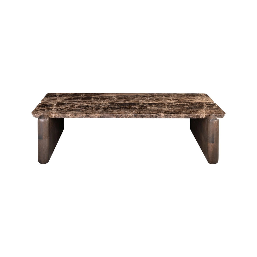 Couchtisch Lagrasse mit Emperador-Marmor in dunkelbraun, 120x70x30 cm von Richmond Interiors – Bild 2