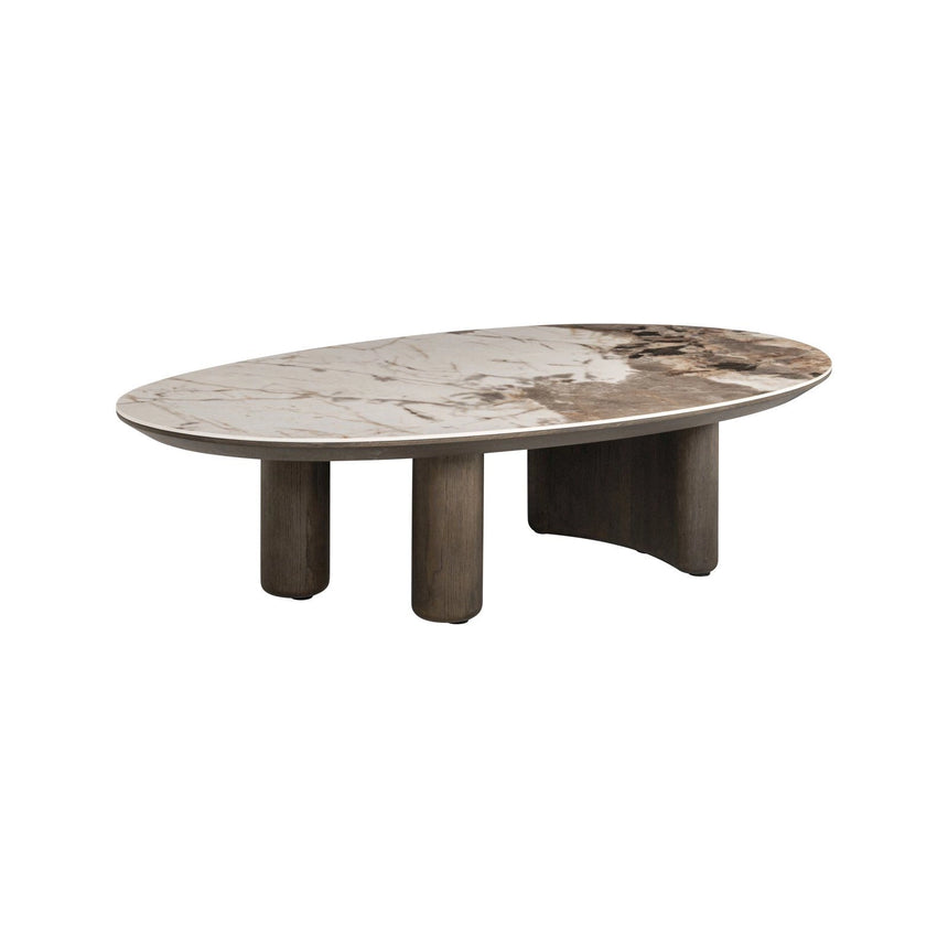 Couchtisch Langford in braun mit Keramikplatte, 135x80 cm von Richmond Interiors – Produktbild 1