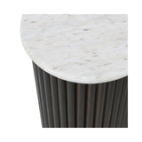 Couchtisch Mayfield aus Morchana-Marmor in weiß/braun, 104x58x37 cm von Richmond Interiors – Produktbild 3