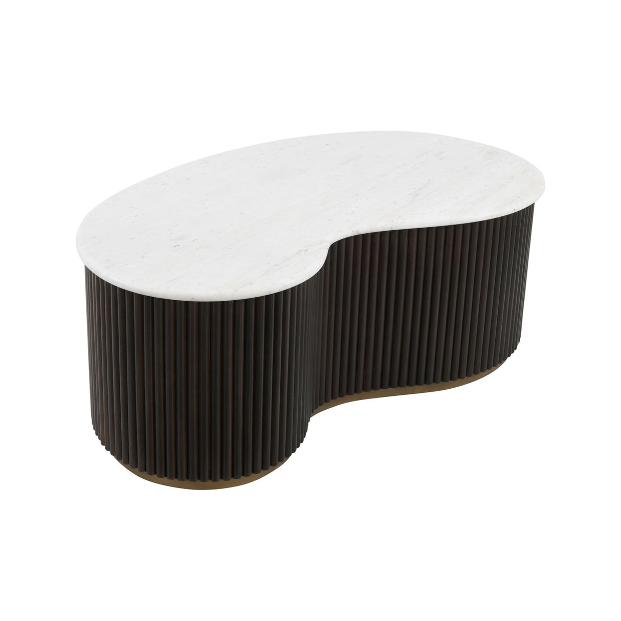 Couchtisch Mayfield aus Morchana-Marmor in weiß/braun, 104x58x37 cm von Richmond Interiors – Produktbild 5