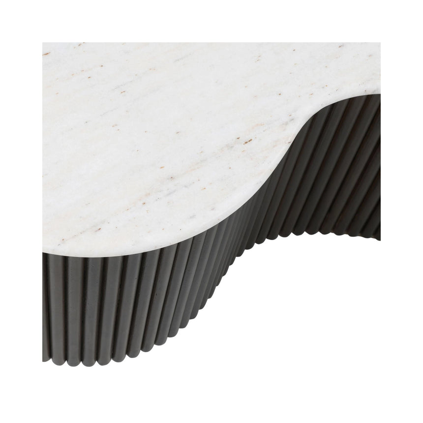 Couchtisch Mayfield aus Morchana-Marmor in weiß/braun, 104x58x37 cm von Richmond Interiors – Produktbild 6
