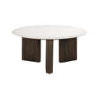 Couchtisch Mayfield aus Morchana-Marmor in weiß/braun, 90x90x42 cm von Richmond Interiors – Produktbild 1