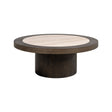 Couchtisch Nando aus Eichenfurnier in braun, 100x100x38 cm von Richmond Interiors – Produktbild 1