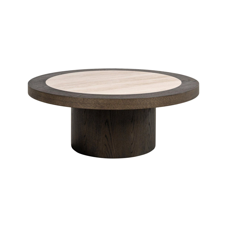 Couchtisch Nando aus Eichenfurnier in braun, 100x100x38 cm von Richmond Interiors – Produktbild 1