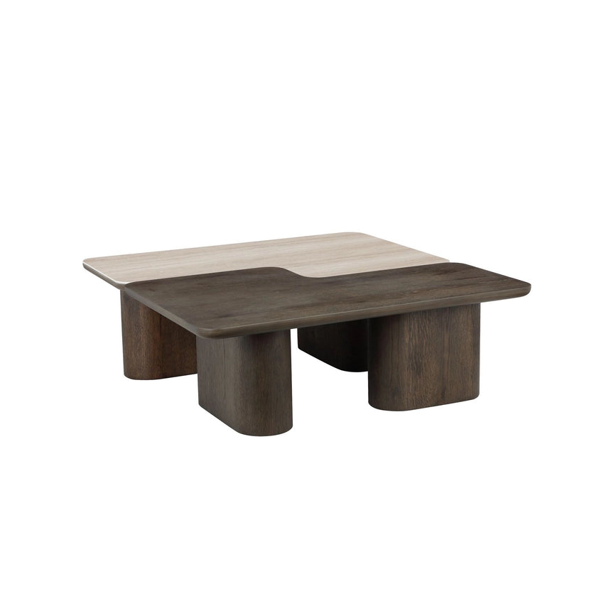 Couchtisch Nando aus Eichenfurnier in braun 2er-Set von Richmond Interiors – Produktbild 3