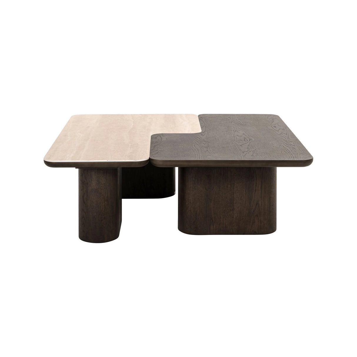 Couchtisch Nando aus Eichenfurnier in braun 2er-Set von Richmond Interiors – Produktbild 6