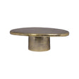 Couchtisch Pulitzer aus Aluminium und Messing in brushed gold, 106x82x35 cm von Richmond Interiors – Bild 1