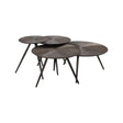 Couchtisch Quadra im 4er-Set in brunzae, 70x70x34 cm von Richmond Interiors – Bild 1