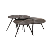 Couchtisch Quadra im 4er-Set in brunzae, 70x70x34 cm von Richmond Interiors – Bild 1