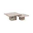 Couchtisch Rashford aus Toronto-Marmor in Blush beige 2er-Set von Richmond Interiors – Produktbild 1