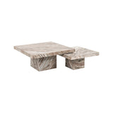 Couchtisch Rashford aus Toronto-Marmor in Blush beige 2er-Set von Richmond Interiors – Produktbild 1