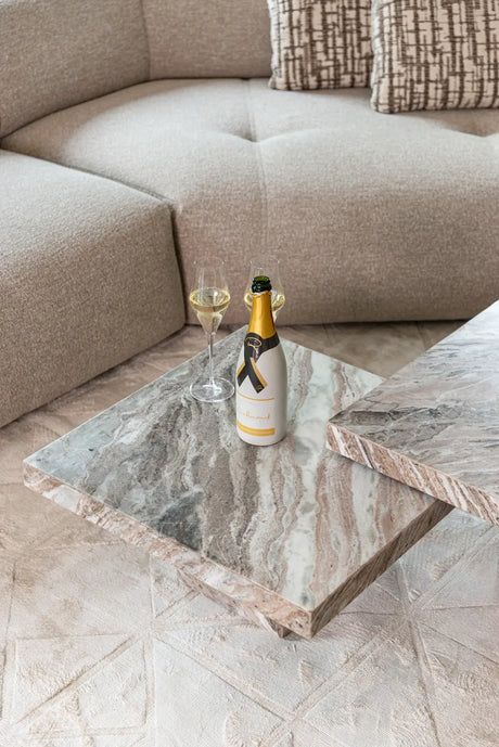 Couchtisch Rashford aus Toronto-Marmor in Blush beige 2er-Set von Richmond Interiors – Produktbild 10