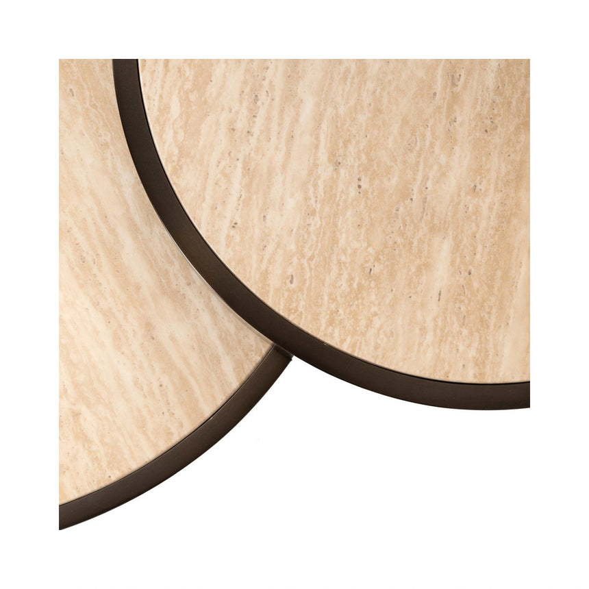 Couchtisch Ronson in beige 2er-Set von Richmond Interiors – Produktbild 4