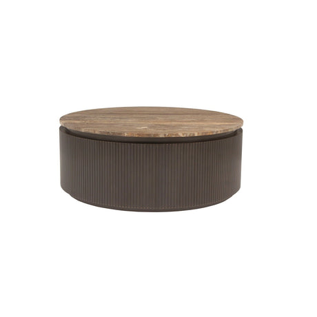 Couchtisch Russo in braun, 90x90x35 cm von Richmond Interiors – Produktbild 1