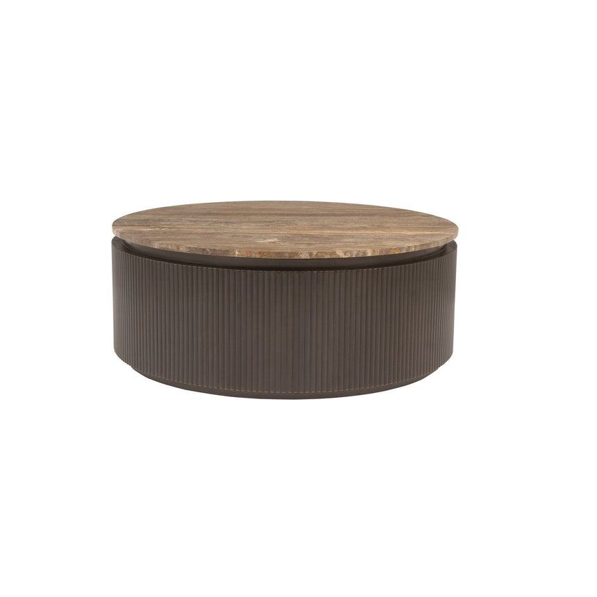 Couchtisch Russo in braun, 90x90x35 cm von Richmond Interiors – Produktbild 1