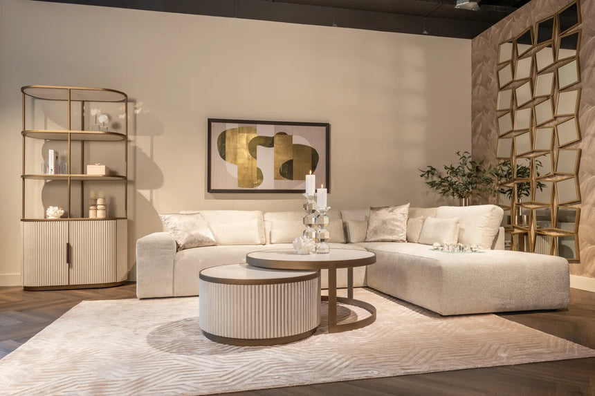 Couchtisch Tivoli in weiß als 2er-Set, 91x91x44 cm von Richmond Interiors – Bild 7