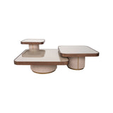 Couchtisch Willox mit Glas in braun 2er-Set von Richmond Interiors – Bild 6