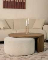 Couchtisch Windsor mit Walnussfurnier in walnuss und lodge desert als 2er-Set (flammhemmend), 90x90x40 cm von Richmond Interiors – Bild 2