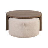 Couchtisch Windsor mit Walnussfurnier in walnuss und lodge desert als 2er-Set (flammhemmend), 90x90x40 cm von Richmond Interiors – Bild 4