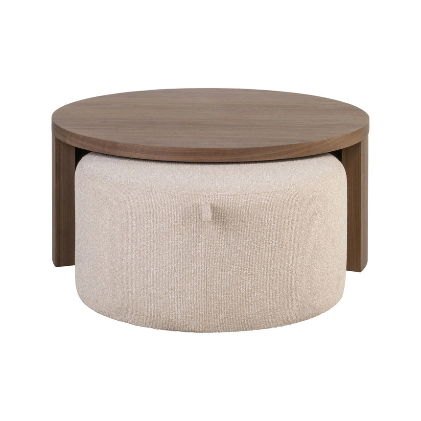 Couchtisch Windsor mit Walnussfurnier in walnuss und lodge desert als 2er-Set (flammhemmend), 90x90x40 cm von Richmond Interiors – Bild 4