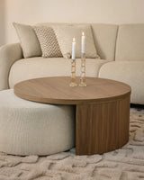 Couchtisch Windsor mit Walnussfurnier in walnuss und lodge desert als 2er-Set (flammhemmend), 90x90x40 cm von Richmond Interiors – Bild 9