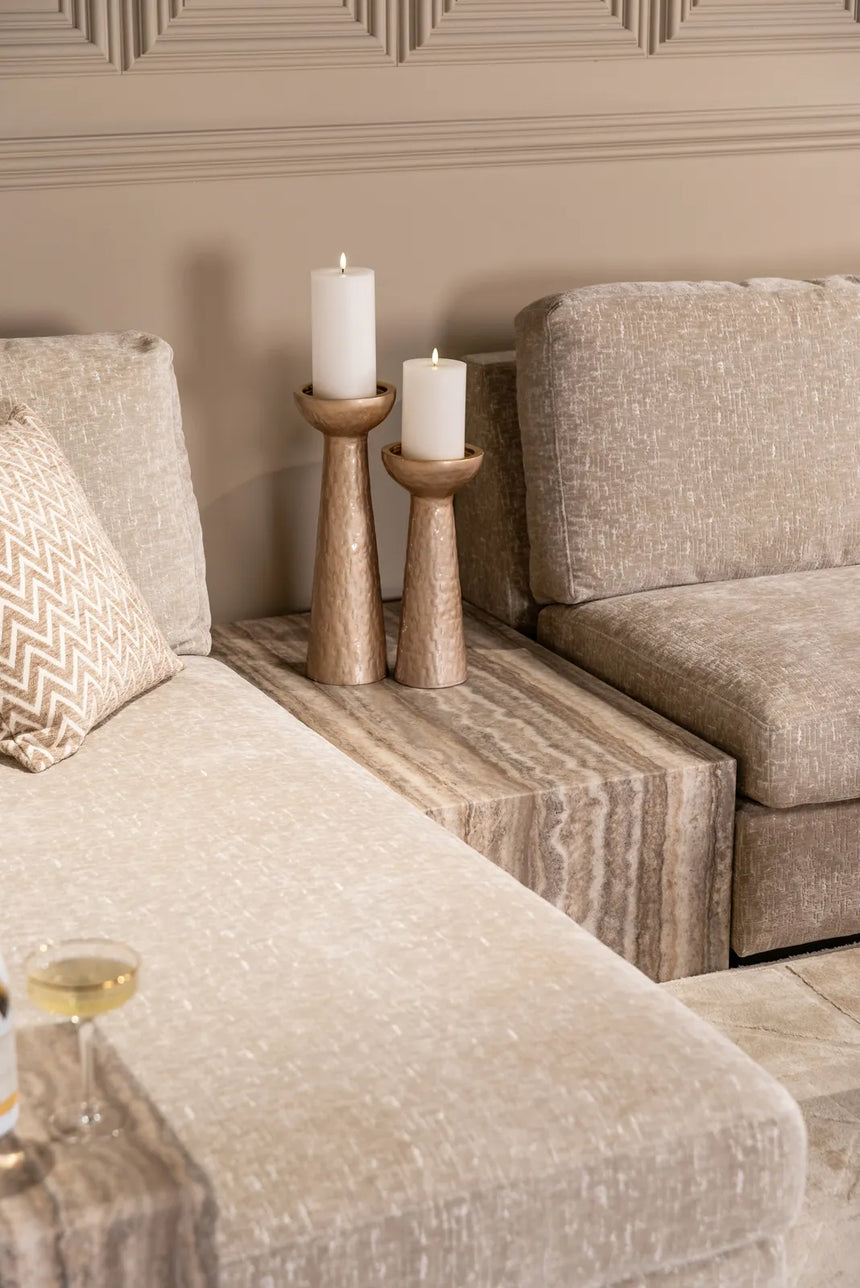 Couchtisch als Sofaelement Dulce mit Marmor Guangxi White in grau, 100x60 cm von Richmond Interiors – Bild 7