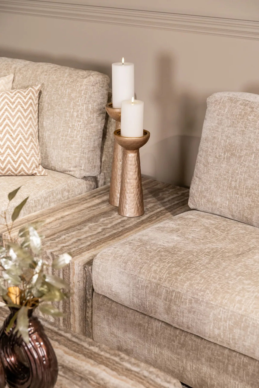 Couchtisch als Sofaelement Dulce mit Marmor Guangxi White in grau, 100x60 cm von Richmond Interiors – Bild 8