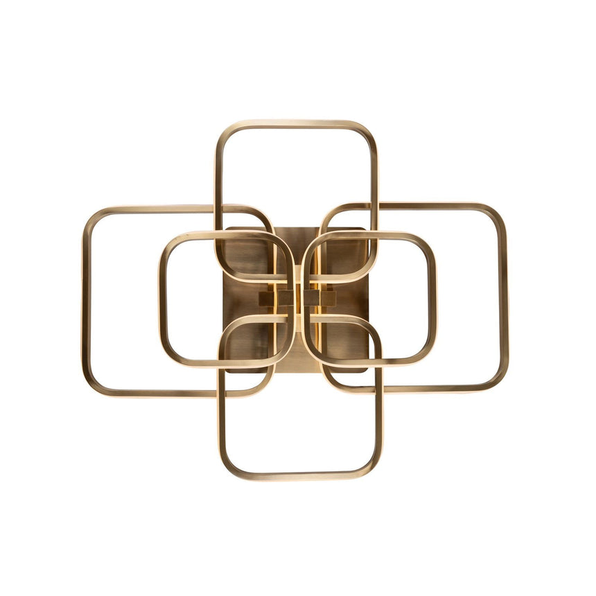 Deckenleuchte Cailey in brushed gold aus Aluminium und Eisen, 69x57x15,5 cm von Richmond Interiors – Produktbild 3