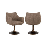 Drehbarer Essstuhl Aldo in brown tweed von Richmond Interiors – Bild 1