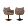 Drehbarer Essstuhl Aldo in brown tweed von Richmond Interiors – Bild 1