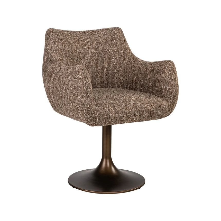 Drehbarer Essstuhl Aldo in brown tweed von Richmond Interiors – Bild 2