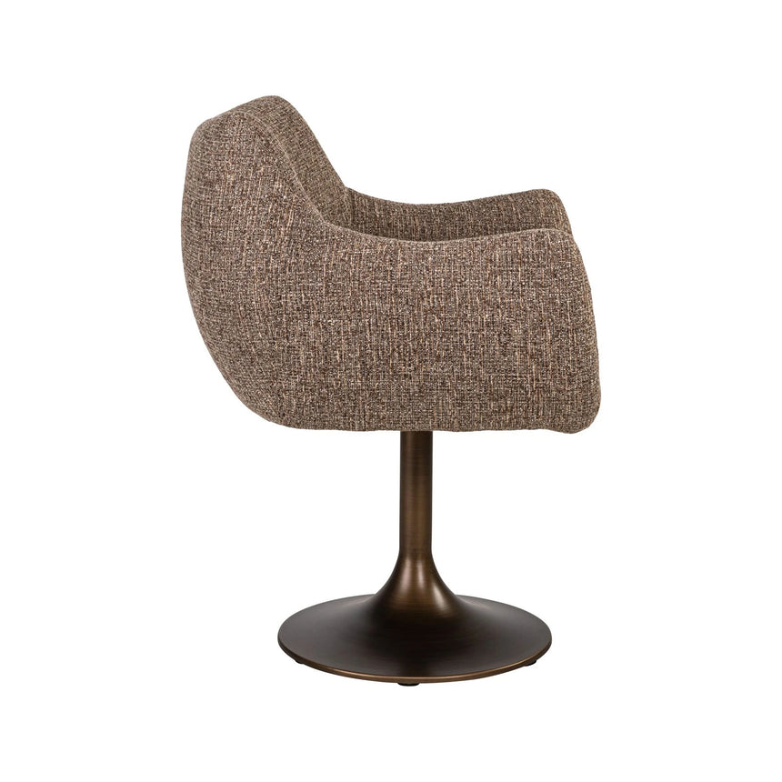 Drehbarer Essstuhl Aldo in brown tweed von Richmond Interiors – Bild 4