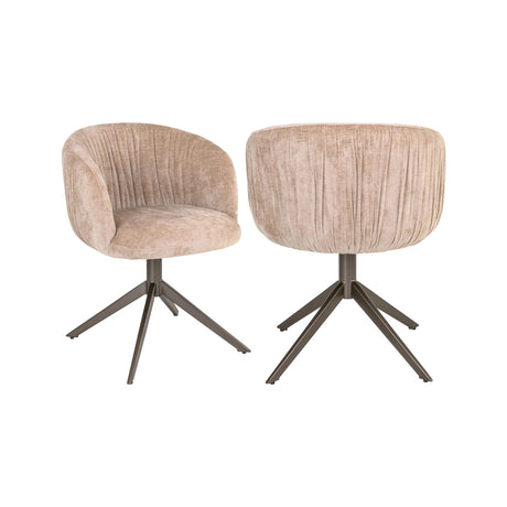 Drehbarer Essstuhl Cassi in sand soft von Richmond Interiors – Bild 1
