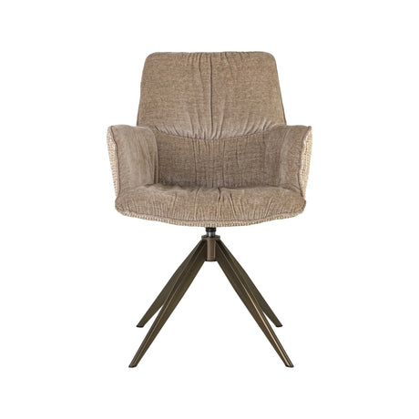 Drehbarer Essstuhl Chase in cream blockweave von Richmond Interiors – Bild 3