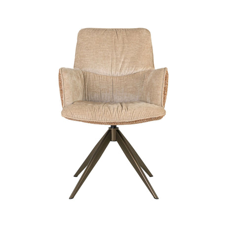 Drehbarer Essstuhl Chase in ginger jacquard von Richmond Interiors – Bild 3