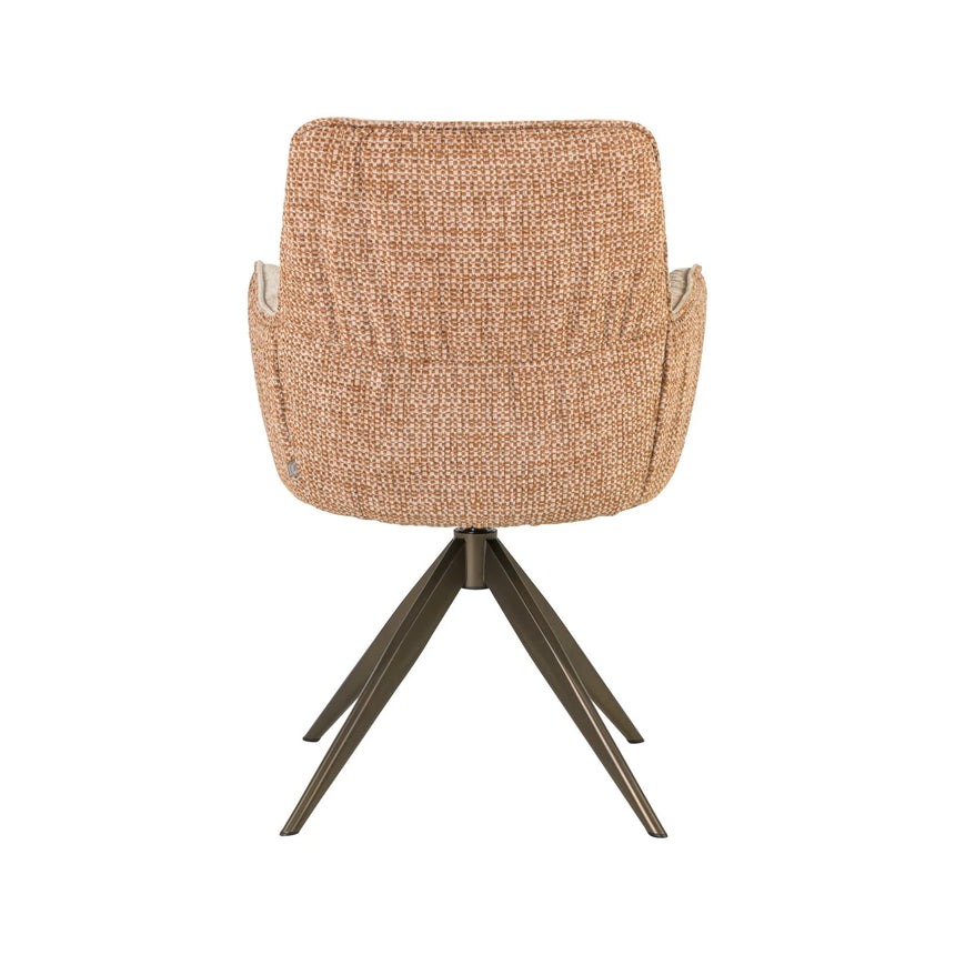 Drehbarer Essstuhl Chase in ginger jacquard von Richmond Interiors – Bild 5