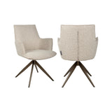 Drehbarer Essstuhl Dakota mit Armlehnen in natural chunky, 59x62x88 cm von Richmond Interiors – Bild 1