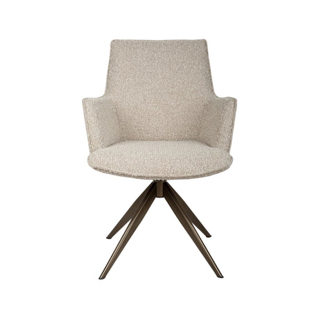 Drehbarer Essstuhl Dakota mit Armlehnen in natural chunky, 59x62x88 cm von Richmond Interiors – Bild 3