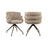 Drehbarer Essstuhl Kayla in mocca boldweave, 62x62x81 cm von Richmond Interiors – Bild 1