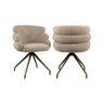 Drehbarer Essstuhl Kayla in mocca boldweave, 62x62x81 cm von Richmond Interiors – Bild 1