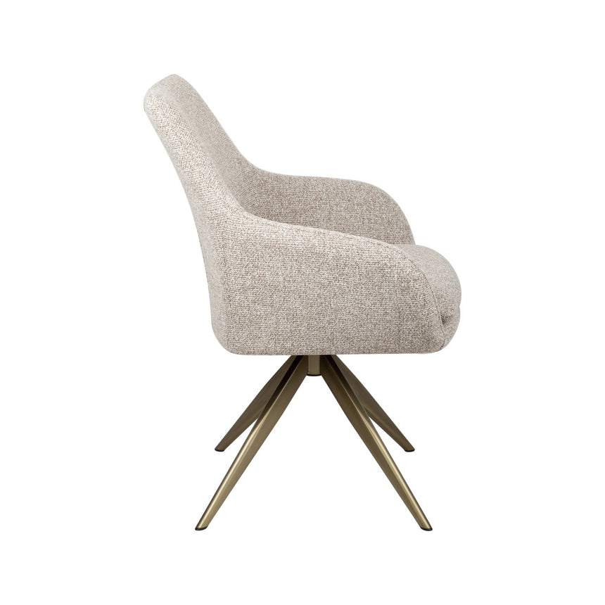 Drehbarer Essstuhl Lisonne in cayenne brown von Richmond Interiors – Bild 4