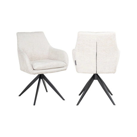 Drehbarer Essstuhl Lisonne in cream fusion von Richmond Interiors – Bild 1