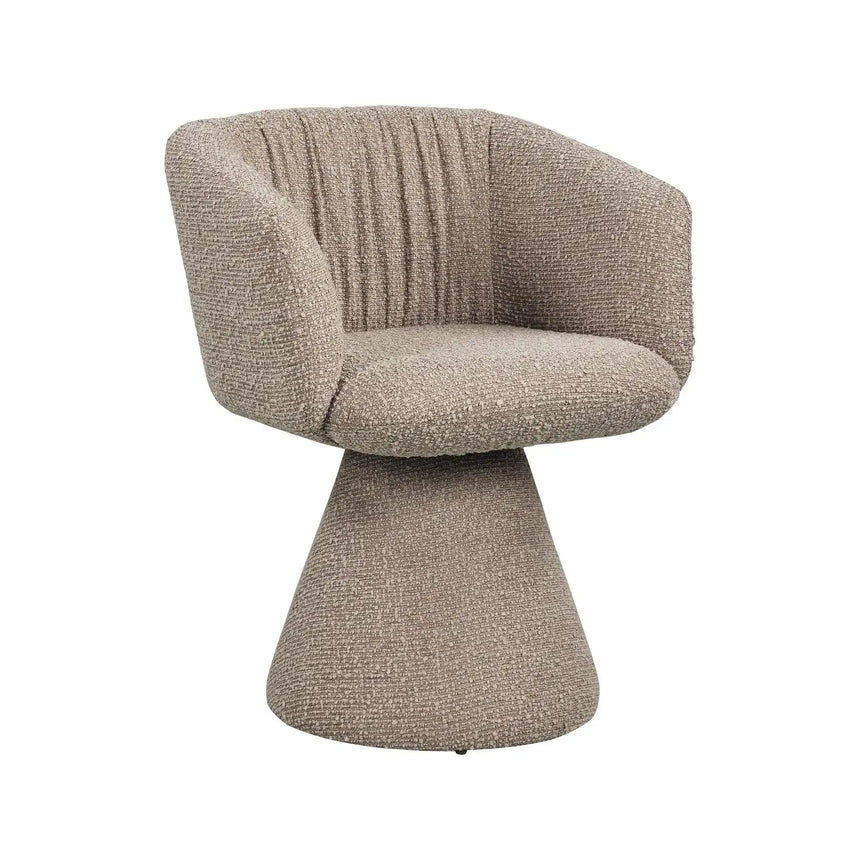 Drehbarer Essstuhl Madeline in mocca chunky, 61x59x77 cm von Richmond Interiors – Bild 3