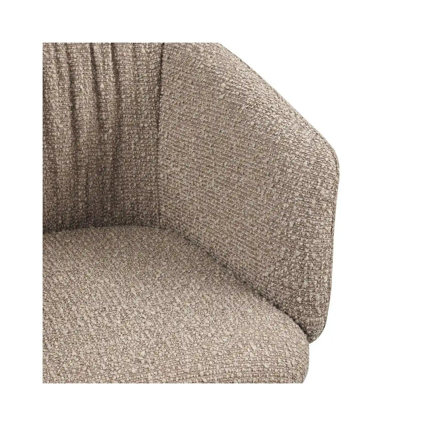 Drehbarer Essstuhl Madeline in mocca chunky, 61x59x77 cm von Richmond Interiors – Bild 8