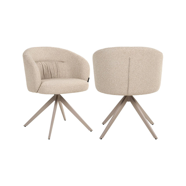 Drehbarer Essstuhl Olivia in biscotti von Richmond Interiors – Bild 1