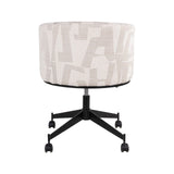 Drehbarer Essstuhl Rochenne auf Rollen in beige graffic von Richmond Interiors – Bild 11